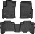 Husky Liners Weatherbeater Floor Mats | Fits 2010-2012 Toyota 4Runner, 2010-2013 Lexus GX460 | Front & 2nd Row, 3-pc Black - 98571 by HuskyLiners%C2%AE