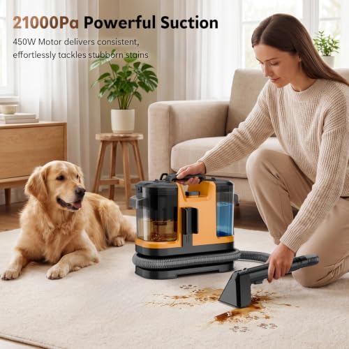 Portable Carpet Cleaner Machine 21kPa Upholstery Spot Cleaner Machine - Image 2