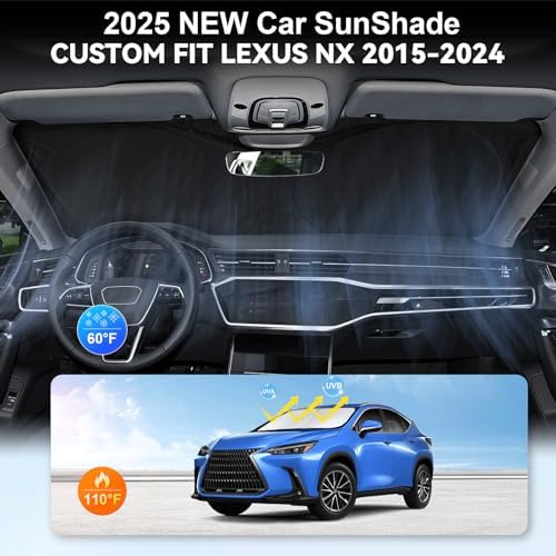 Custom Fit NX NX250 Windshield Sunshade for 2015-2026 Lexus NX350 NX350h - Image 4