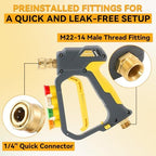 PWACCS Pressure Washer Foam Cannon Pro, Small No-Dilution Foam Gun 200 ML - Image 6