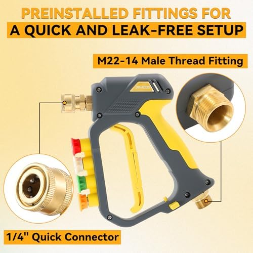 PWACCS Pressure Washer Foam Cannon Pro, Small No-Dilution Foam Gun 200 ML - Image 6