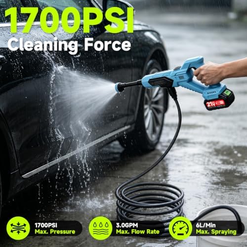 Cordless Portable Washer, Battery Operated Washer with 2x3.0Ah Batteries - Image 2