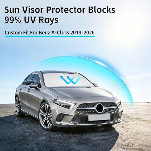 Windshield Sun Shade for Mercedes Benz A-Class A220 A200 2019-2026 Sunshade - Image 2