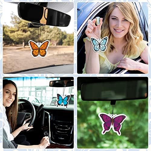 Tallew 12 Pack Car Air Fresheners Butterfly Hanging,Butterfly - Image 5