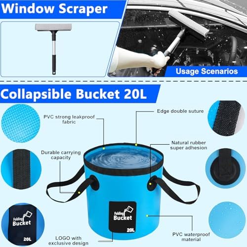 THINKWORK Car Wash Kit with Foam Gun, Complete Car Detailing Kit 40 PCS - Image 5