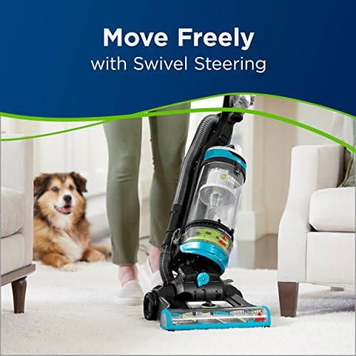 Bissell 2254 CleanView Swivel Rewind Pet Upright Bagless Vacuum, Automatic Cord Rewind, Swivel Steering, Powerful Pet Hair Pickup, Specialized Pet Tools, Large Capacity Dirt Tank, Teal - Image 3