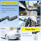 Portable Cordless Cleaner with Tank: Foldable Electric Cleaning Tool - Image 2