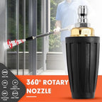 Pressure Washer Tips Rotating Turbo Nozzle, 4000PSI Max Power Washer Accessories Parts, with 7pcs Spray Jet Nozzles Kit Attachment&1/4 IN Quick Connector, for Cleaning Concrete, Brick Surface - Image 2