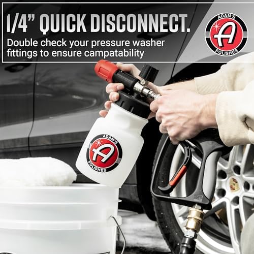 Adam's Polishes Premium Foam Cannon - Soap Sprayer for Car Wash | Sprayer Cannister for Pressure Washer 1/4" Quick Disconnect - Image 5