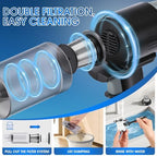 26pcs Car Cleaning Kit, Gray Interior Detailing Kit with High Power Vacuum Portable Cordless, Handheld Vacuum Cleaner for Home, Car, Pet Hair, Keyboard, Complete Auto Accessories for Gift - Image 5