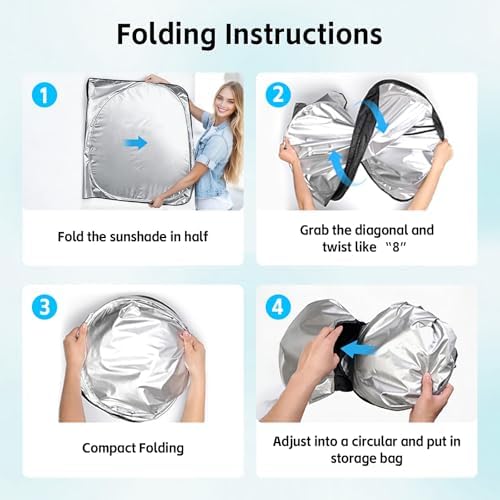 Windshield Sun Shade for Nissan Titan 2004-2015 Sunshade - Image 6