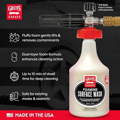 Griot's Garage BOSS Foaming Surface Wash for Car Cleaning and Detailing, Compatible with the BOSS Foam Cannon Auto-Mix System, 35oz - Image 3