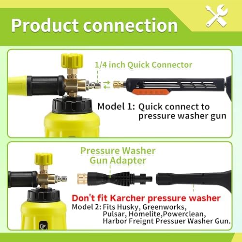 Foam Cannon, Compatible with Portland Husky Ryobi Pressure Washer - Image 2