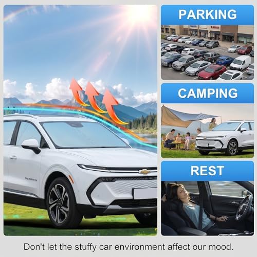 Custom Fit Windshield Sun Shade for Chevy Chevrolet Equinox EV 2025-2026 - Image 6