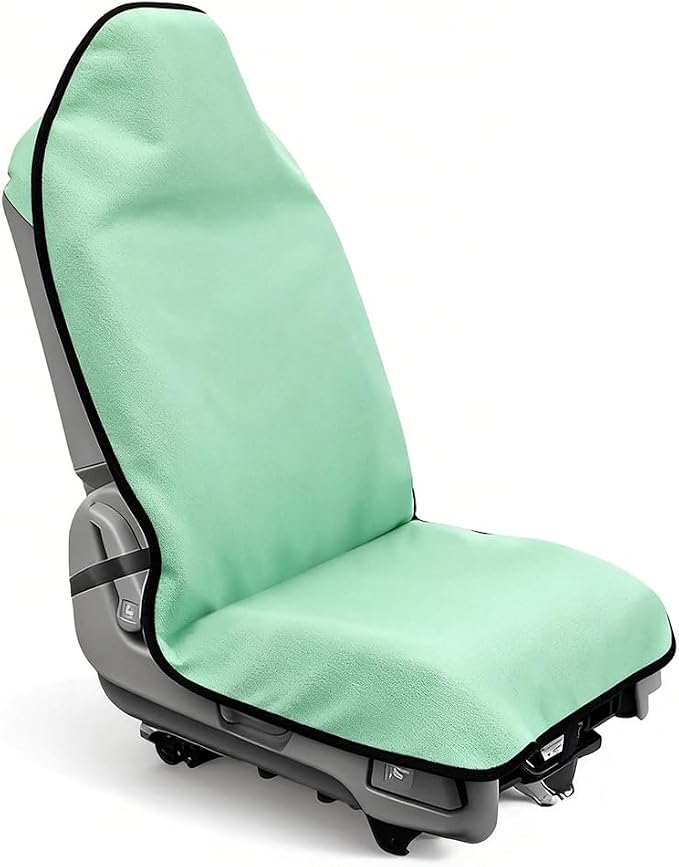 Waterproof Sweat Towel Car Seat Cover Sweat Carseat Protector,Perfect for Universal Anti-Slip Car Truck SUV Seat, Great for Post Gym Workout, Running, Swimming, Beach and Hiking (Green) - Image 2