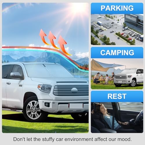 Custom Fit Windshield Sun Shade for Toyota Tundra 2007-2021 - Image 6