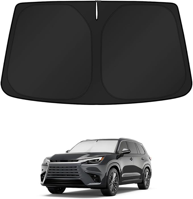 KUST Windshield Sun Shade for Lexus TX 2024 2025 2026 Window Accessories Shade Sun Visor Cover Foldable Block UV Rays by KUST