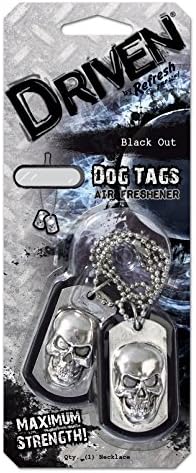 Driven by Refresh (88107) Dog Tags Novelty Black Out Air Freshener, (Pack of 4) - Image 2