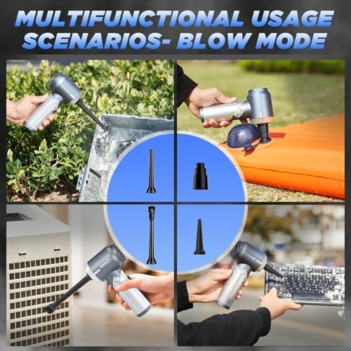 Saker Handheld Car Vacuum Portable Cordless17000Pa HL132 Silver - Image 4