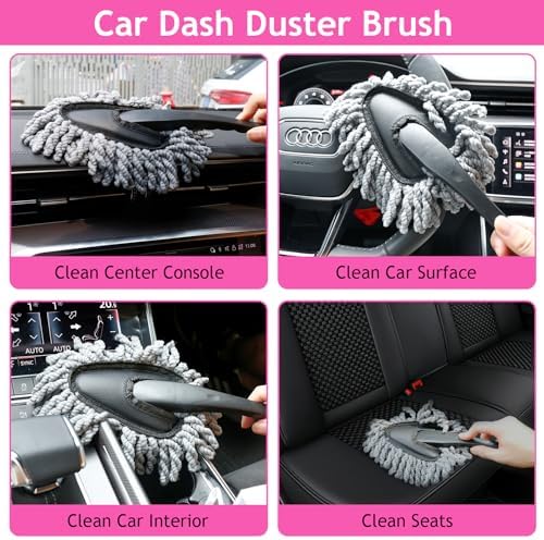 THINKWORK Car Detailing Kit Interior, Windshield Cleaner Tool, Dust Remover - Image 5