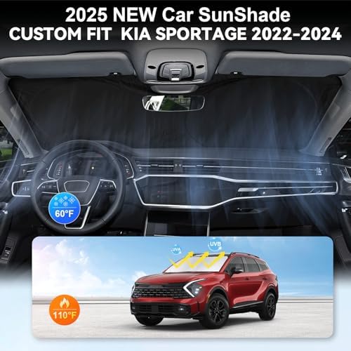 Windshield Sunshade for 2022-2024 2025 2026 KIA Sportage Window Shades - Image 4