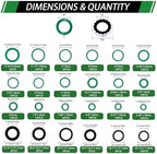 40pcs A/C Compressor Seal Washers and 175pcs A/C O Rings Kit - Image 2