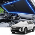 Windshield Sun Shade for Cadillac Lyriq 2023-2025 2026 Front Window Shade Custom Fit Lyriq Accessories Sun Visor Foldable Shade Blocks UV Rays Summer Must Have Car Accessories by AuyNeas