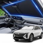 Windshield Sun Shade for Cadillac Lyriq 2023-2025 2026 Front Window Shade Custom Fit Lyriq Accessories Sun Visor Foldable Shade Blocks UV Rays Summer Must Have Car Accessories by AuyNeas