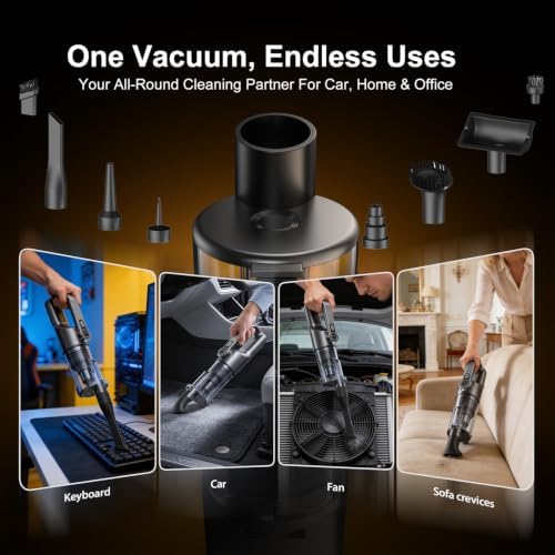 25Kpa Handheld Vacuum Cordless Cleans Car, Home and Office Fast - Image 7