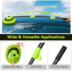 Car Wash Brush with Long Handle - Extendable Car Wash Mop & Sponge - Image 2