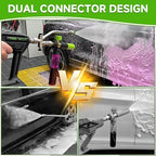 Tool Daily Pressure Washer Short Gun with Mini Foam Cannon Dual Connector - Image 3