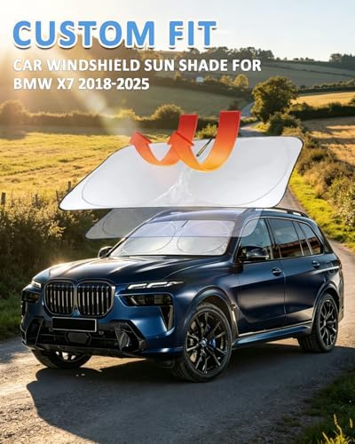 Sunshade for 2018-2025 2026 BMW X7 Windshield Sun Shade Front Window Shield - Image 2