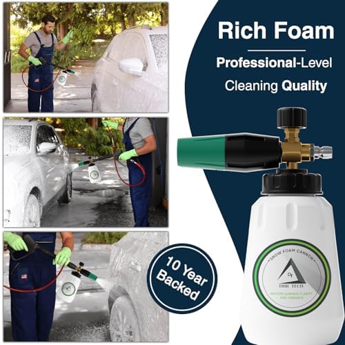 DBR Tech® Foam Cannon for Pressure Washer | Pro Grade, 1.1mm Orifice, 1000-4000 PSI - Image 5