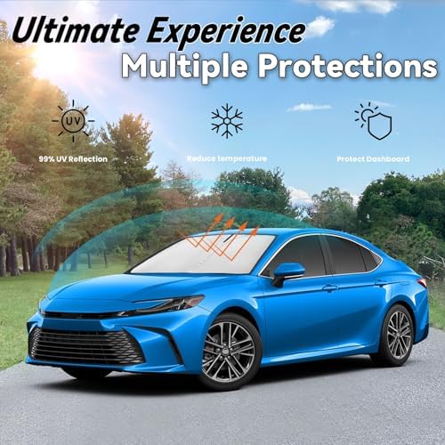 Windshield Sun Shade for 2025 2026 Toyota Camry (LE/SE/XLE/XSE) - Image 3