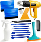 Umaki Window Tint Application Kit Vinyl Wrap Tools with Heat Gun, 4inch Squeegee, Car Film Knife & 10 Blades, Spray Bottle, Rubber Squeegee by Umaki