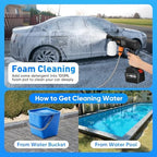 Portable Cordless Pressure Washer, 600PSI Brushless Handheld Wash Machine - Image 4