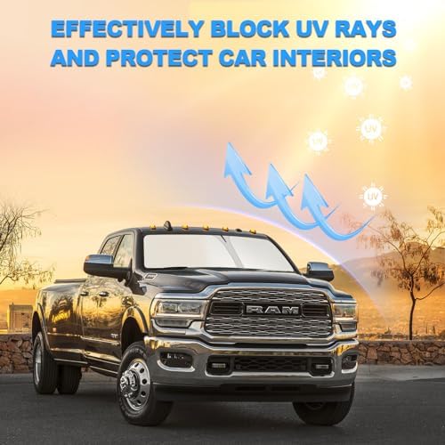 Foldable Front Windshield Sunshade Fit for Dodge RAM 2500 3500 2010-2026 - Image 6