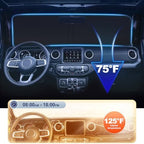 Windshield Sunshade Compatible with 2018-2022 2023 2024 2025 2026 Jeep Wrangler JL/JLU and 2020-2024 2025 2026 Jeep Gladiator JT Blocks UV Rays Sun Visor Protector Folding Front Window Sun Shade Cover - Image 4