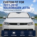 Custom Fit Windshield Sun Shade for Volkswagen VW Jetta 2011-2018 - Image 2