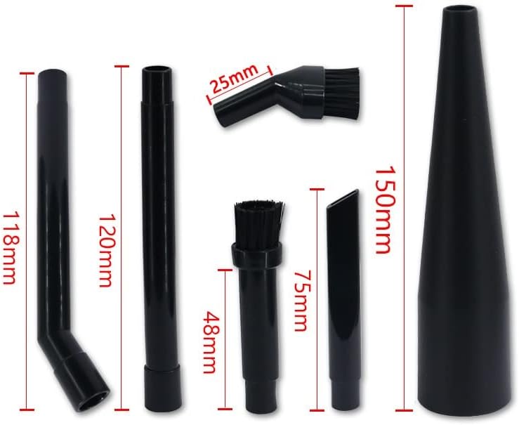 Micro Cleaning Kit Vacuum Attachments For Compact Wet Dry Shop Vacuum 1-1/4 in 6-Piece - Image 2