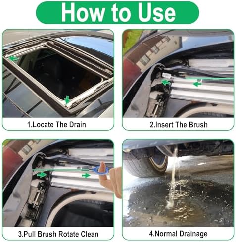 Auto Sunroof Drain Cleaning Tool, 78 Inch Flexible Tube Cleaning Brush - Image 5