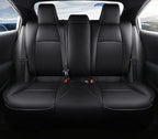 CocheFamilia Custom Fit Corolla Car Seat Covers for Select Toyota Corolla 2023 2024 2025 Hybird SE & 2023 2024 Hybird Nightshade - Full Set,Leather(Black) - Image 3