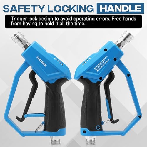 FIXFANS Pressure Washer Gun with Mini Foam Cannon, Dual Connector Accessory - Image 3