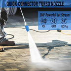 Selkie Turbo Nozzle for Pressure Washer, 4000 PSI Rotating Turbo Nozzle 1/4" Quick Connect, 7 Pieces Spray Nozzle Tips & Nozzle Holder, Multiple Degrees Washing, Additional 1.1 mm Orifice Nozzle - Image 3