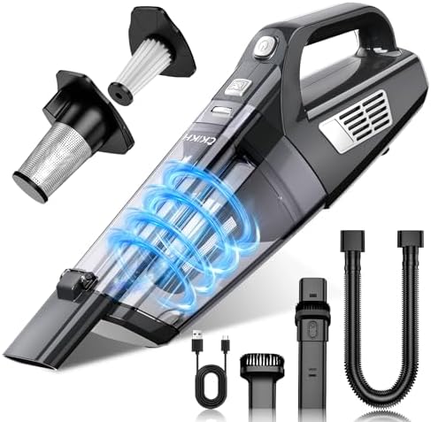 CKIKH Handheld Vacuum Cordless, 15000PA Hand Held Car Vacuum Cleaner by CKIKH