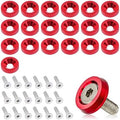 smilfuy 20PCS Aluminum Bumper Fender Washer Stainless Steel Bolts, Red by smilfuy