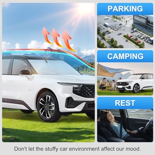 Custom Fit Windshield Sun Shade for Ford Edge 2015-2026 - Image 3