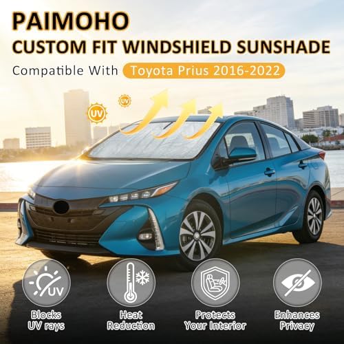Thickened Windshield Sun Shade for Toyota Prius 2016-2022 - Image 3
