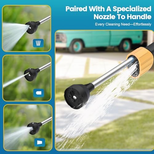 Car Wash Foam Gun, with Microfiber Wash Mitt, Extra Nozzle - Image 5