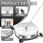 LidoDola 20'' Pressure Washer Surface Cleaner, Power Washer Accessory - Image 3